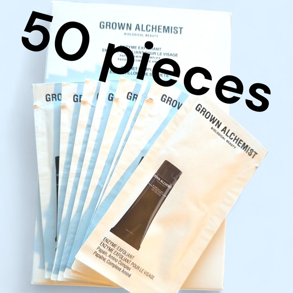 50x Grown Alchemist Enzyme Facial Exfoliant Travel Size Sachet Samples 3ml Each - Picture 2 of 3